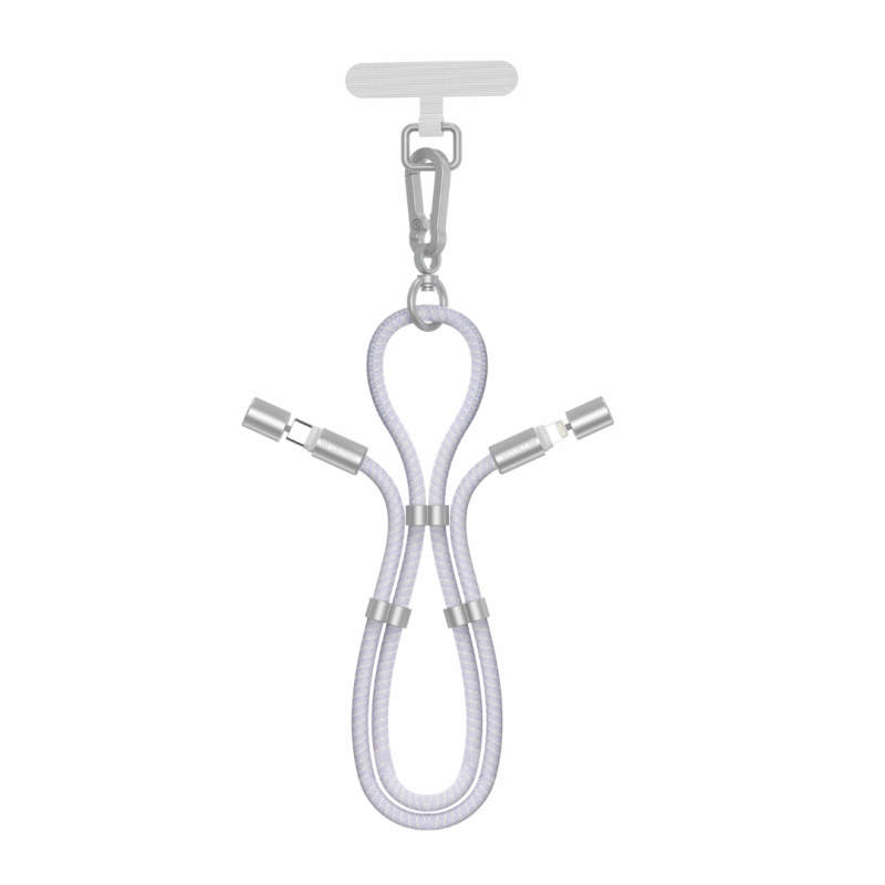 Câble Lanière 2-en-1 Type-C / Lightning Power Delivery 27W Ajustable avec Lanière Devia Extreme Spee… — Devia · Smarty Paris 18e